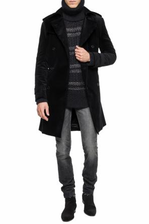 Dwurzędowy prążkowany trencz, zdjęcie 2 Dwurzędowy prążkowany trencz od Saint Laurent